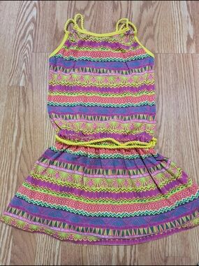 American Girl Lea's Meet Dress 12 Bright Colorful Summer Dress